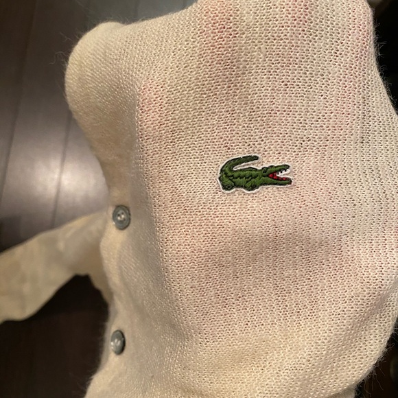 COPY - Beige Lacoste cardigan - Picture 3 of 4